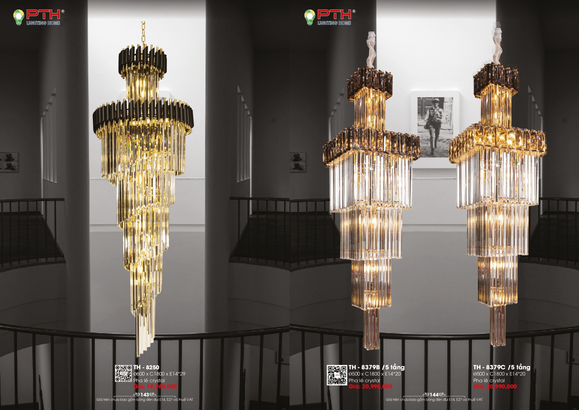 Bảng giá đèn trang trí PTH Lighting Home 2026